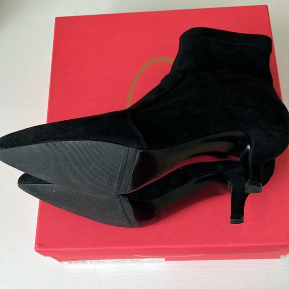 Vaneli Tale Black Punto Super SU Kitten Heel Booties (Size 6.5) - Picture 12 of 15